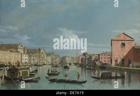 Venedig. Oberlauf des Canal Grande mit Blick auf Santa Croce, 1740 s. Künstler: Bellotto, Bernardo (1720-1780) Stockfoto