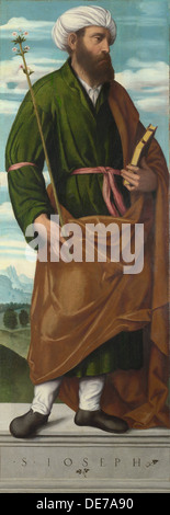 Saint-Joseph, 1540-. Künstler: Moretto da Brescia (ca. 1498-1554) Stockfoto