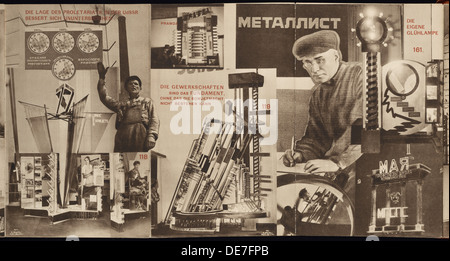 UDSSR. Katalog der sowjetischen Pavillon auf der internationalen Presse-Ausstellung, Köln, 1928. Künstler: Lissitzky, El (1890-1941) Stockfoto
