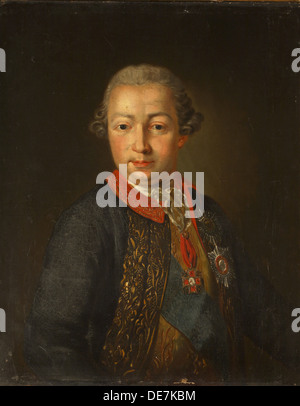 Porträt des Grafen Ivan Ivanovich Shuvalov (1727-1797), 1810. Künstler: Alkin (Spartansky), P.A. (aktive Anfang 19. Jh.) Stockfoto