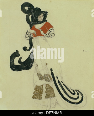 Fancy Dress Costume Design, C. 1914. Artist: Bakst, Léon (1866-1924) Stockfoto