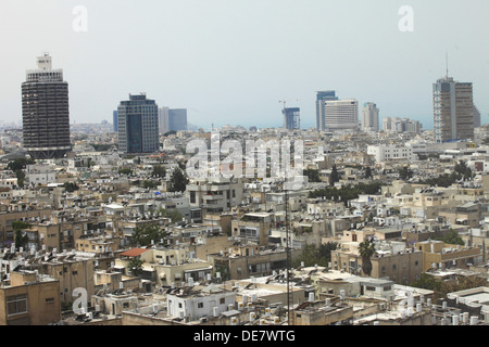 Erhöhten Blick auf Dächer, Tel Aviv, Israel Stockfoto