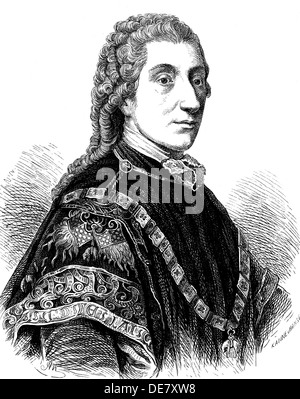 Porträt des Grafen Wenzel Anton Kaunitz-Rietberg (1711-1794), 1861. Stockfoto