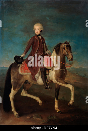 Equestrian Porträt der Kaiserin Maria Theresia von Österreich (1717-1780), 18. Jahrhundert. Stockfoto