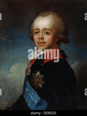 Porträt von Großfürst Pawel Petrowitsch ", (1754-1801), Ende des 18. Jahrhunderts. Stockfoto