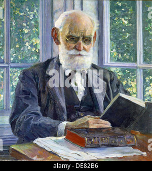 Porträt der Physiologe, Psychologe und Arzt Ivan P. Pavlov ", (1849-1936), 1930. Stockfoto