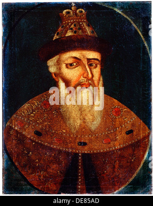 "Portrait von Zar Ivan IV. der schreckliche", Anfang des 18. Jahrhunderts. Künstler: Anon Stockfoto