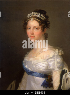 Porträt der Kaiserin Elizabeth Alexeievna, Prinzessin Louise von Baden (1779-1826), nach 1806. Künstler: anonym Stockfoto