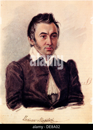 Porträt der Dekabristen Nikita verschlechterte (1797 – 1843), 1836. Künstler: Bestuschew, Nikolai Alexandrowitsch (1791-1855) Stockfoto