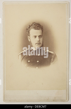 Portrait des Großfürsten Alexei Alexandrowitsch von Russland (1850-1908), 1870. Stockfoto