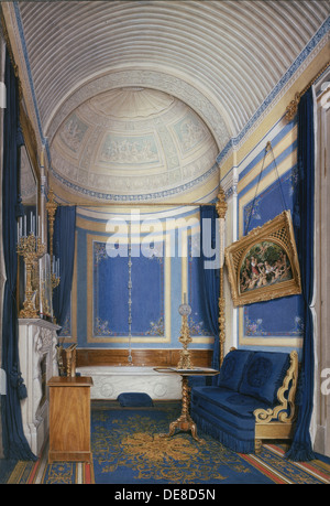 Innenräume des Winterpalais. Das Bad der Kaiserin Maria Alexandrowna, 1850er Jahre. Künstler: Hau, Eduard (1807-1887) Stockfoto