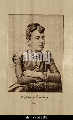 Portrait des Mathematikers Vasilyevna Sofia Kovalevskaya (1850-1891), 1890. Stockfoto