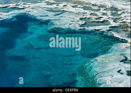 Foto von der Artemisia-Geysir, vom Yellowstone National Park. Stockfoto