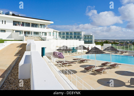 Memmo Baleeira Sagres Hotel Schwimmbad Terrasse Sagres Algarve Portugal EU Europa Stockfoto