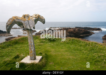 Knochen von ein gestrandeter Wal auf eine Stelle beim Skiba Geo in der Nähe von Birsay, Orkney errichtet. Stockfoto