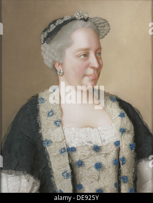 Porträt von Kaiserin Maria Theresia von Österreich (1717-1780), 1762. Artist: Liotard, Jean-Étienne (1702-1789) Stockfoto