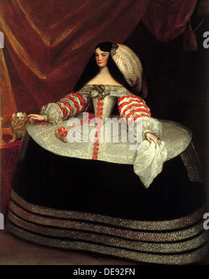 Inés de Zúñiga, Gräfin von Monterrey, 1660-1670. Artist: Carreño de Miranda, Juan (1614-1685) Stockfoto