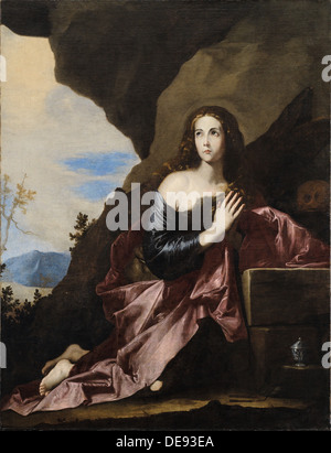 Maria Magdalena Reuig, 1637. Artist: Ribera, José de (1591-1652) Stockfoto