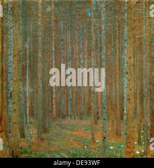 Tanne Wald I, 1901. Künstler: Klimt, Gustav (1862-1918) Stockfoto