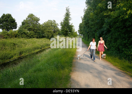 Berg Kamen, Deutschland, auf dem River Walk Stockfoto