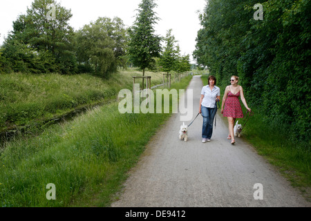 Berg Kamen, Deutschland, auf dem River Walk Stockfoto