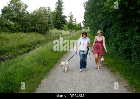 Berg Kamen, Deutschland, auf dem River Walk Stockfoto