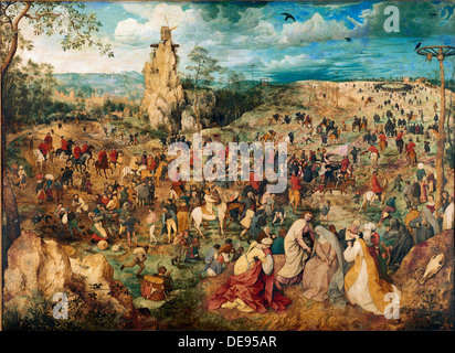 Christus mit dem Kreuz, 1564. Künstler: Bruegel (Brueghel), Pieter, der ältere (ca. 1525-1569) Stockfoto