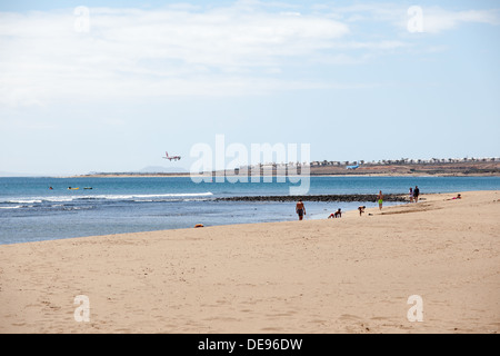 Das Bild gehört zu einer Reihe von Bildern von der Insel Lanzarote, Urlaub Stockfoto