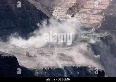 Super Pit Goldmine Blast, Kalgoorlie Westaustralien Stockfoto