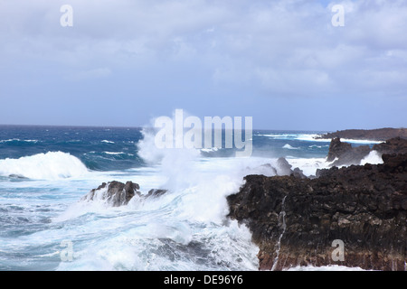 Das Bild gehört zu einer Reihe von Bildern von der Insel Lanzarote, Urlaub Stockfoto