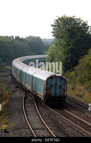 Back-End einer überdachten Wagen-Zug, Hatton, Warwickshire, UK Stockfoto