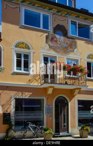 Garmisch-Partenkirchen, Ortsteil Partenkirchen, Ludwigsstrasse, Ludwig Straße, Werdenfels, Bayern, Upper Bavaria, Germany Stockfoto