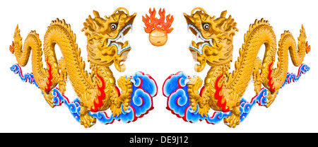 alte Tiere Kunst Asien asiatische Herkunft große schwarze Karte China chinesische Wolke Farbe Konzept Kultur Dekoration dekorative Drachen Stockfoto