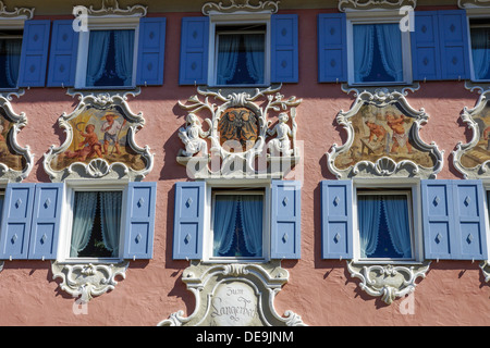 Garmisch-Partenkirchen, Ortsteil Partenkirchen, Ludwigsstrasse, Ludwig Straße, Werdenfels, Bayern, Upper Bavaria, Germany Stockfoto