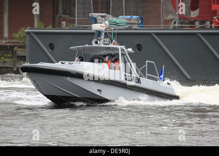 Damen Interceptor 1102 entwickelt für Polizei, Küstenwache und Marine zeigt auf der DSEi 2013 in Londons Docklands Stockfoto