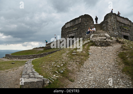 MOEL Famau Jubilee Tower, Clwydian Range, Denbighshire, Wales Stockfoto