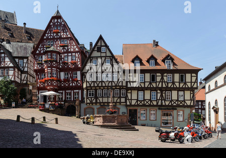 Marktplatz (Schnatterloch) in Miltenberg in Franconioa, Bayern Deutschland Stockfoto