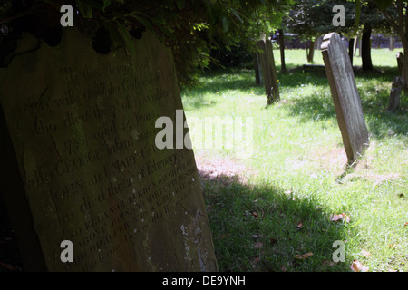 Friedhof - Pfarrei Kirche St. Oswald - Durham - Grafschaft Durham - England - Großbritannien Stockfoto
