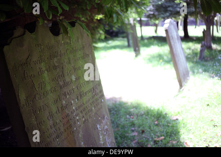 Friedhof - Pfarrei Kirche St. Oswald - Durham - Grafschaft Durham - England - Großbritannien Stockfoto