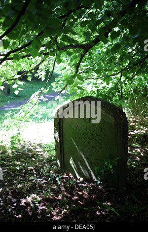 Friedhof - Pfarrei Kirche St. Oswald - Durham - Grafschaft Durham - England - Großbritannien Stockfoto