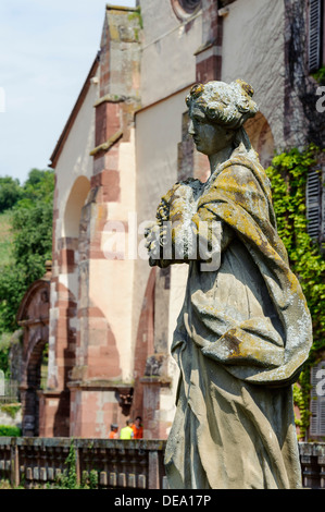 Barockstil Abtei Garten Bronnbach Kloster in der Nähe von Wertheim, Baden-Württemberg, Deutschland Stockfoto