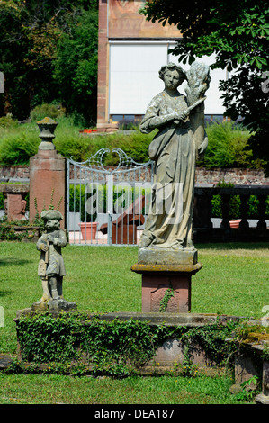 Barockstil Abtei Garten Bronnbach Kloster in der Nähe von Wertheim, Baden-Württemberg, Deutschland Stockfoto