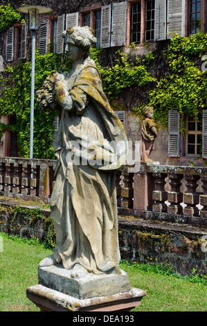 Barockstil Abtei Garten Bronnbach Kloster in der Nähe von Wertheim, Baden-Württemberg, Deutschland Stockfoto