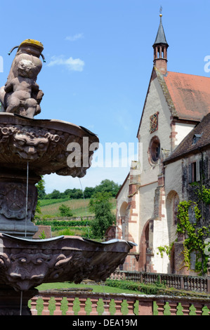 Barockstil Abtei Garten Bronnbach Kloster in der Nähe von Wertheim, Baden-Württemberg, Deutschland Stockfoto