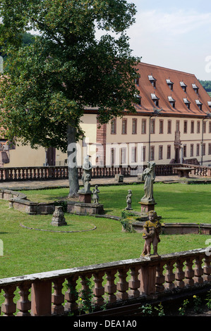 Barockstil Abtei Garten Bronnbach Kloster in der Nähe von Wertheim, Baden-Württemberg, Deutschland Stockfoto