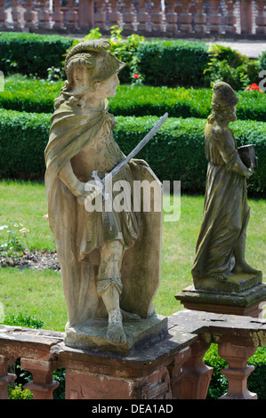 Barockstil Abtei Garten Bronnbach Kloster in der Nähe von Wertheim, Baden-Württemberg, Deutschland Stockfoto