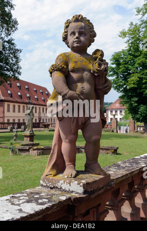 Barockstil Abtei Garten Bronnbach Kloster in der Nähe von Wertheim, Baden-Württemberg, Deutschland Stockfoto