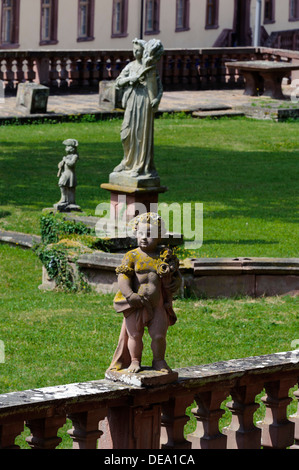 Barockstil Abtei Garten Bronnbach Kloster in der Nähe von Wertheim, Baden-Württemberg, Deutschland Stockfoto