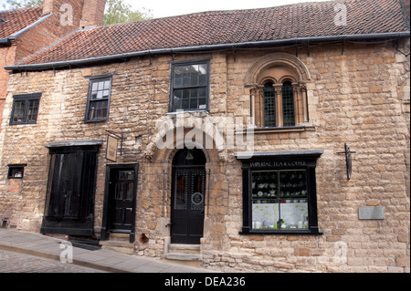 "Norman Haus", steile Hügel, Lincolnshire, England Stockfoto