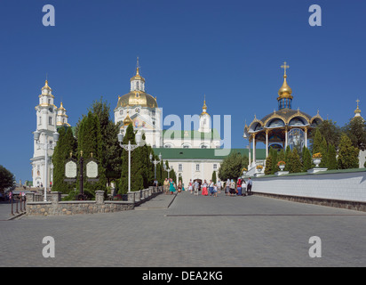 Potschajew Lawra. Uspenski-Kathedrale (18. Jahrhundert) Stockfoto